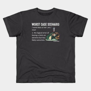 Worst Case Scenario Fallacy Definition Kids T-Shirt